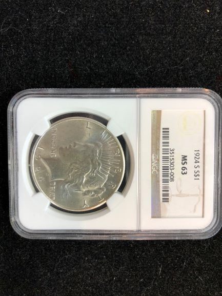 1924-S NGC MS63 Peace Dollar • Steinmetz Coins & Currency