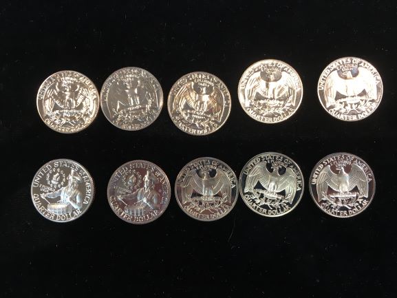 Complete set of Proof 1970's Quarters!