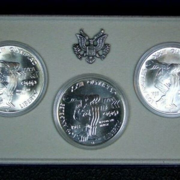 1983 Olympic Uncirculated Commemorative 3 Coin Set