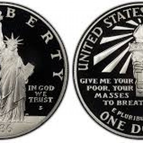 1986 Statue of Liberty Proof Commemorative Silver Dollar 