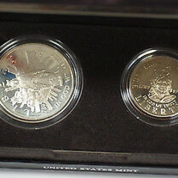 1989 Congressional Proof Commemorative 2 Coin Set