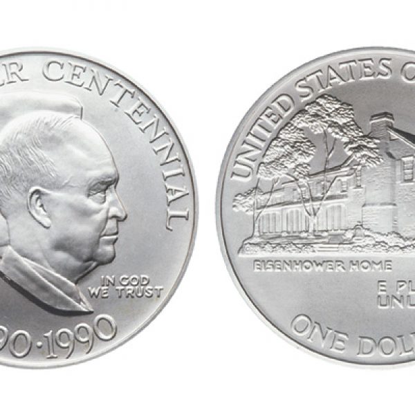 1990 Eisenhower Unc Silver Dollars