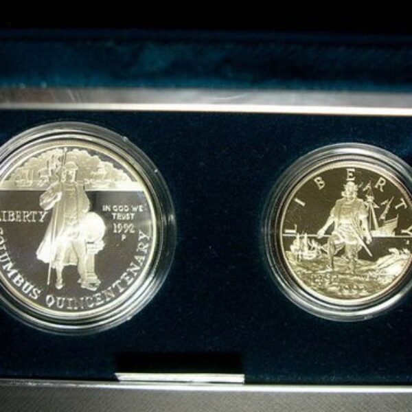 1992 2pc. Columbus Quincentenary Coins