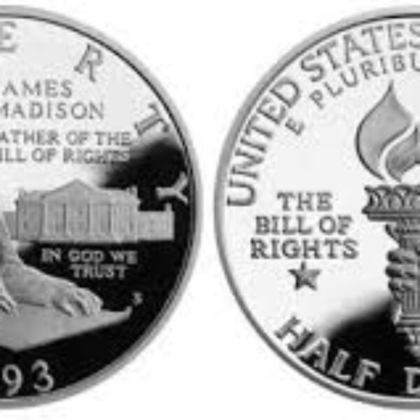 1993 Bill of Rights Proof Commemorative Half Dollar 