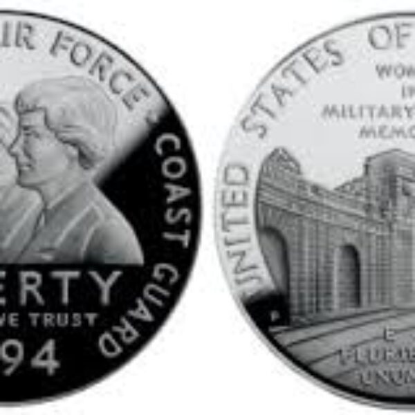 1994 Women in Military Proof Commemorative Silver Dollar 