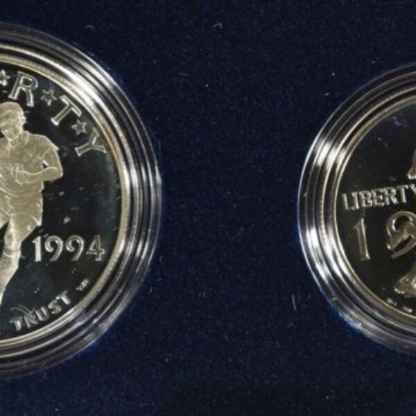1994 World Cup Proof Commemorative 2 Coin Set