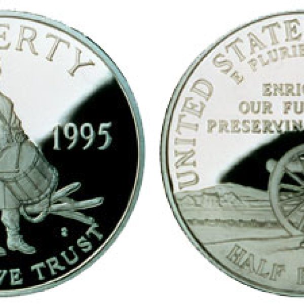 1995 Civil War Half Dollar Proof coin