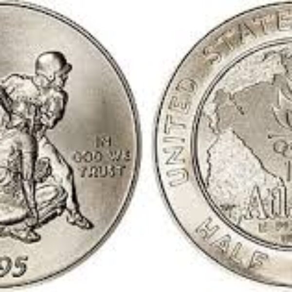 1995 Olympic Baseball Uncirculated Commemorative Half Dollar 