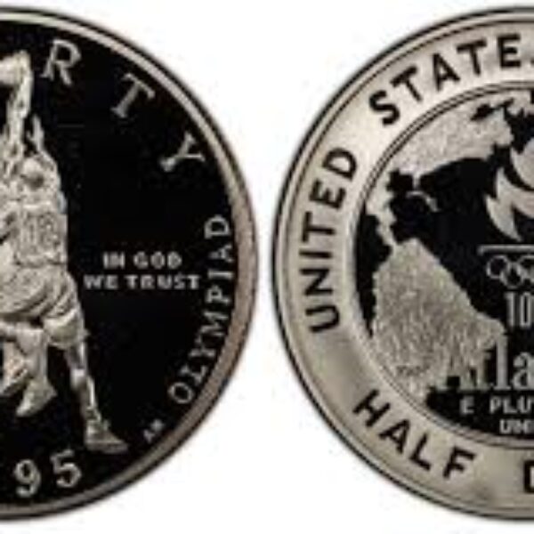 1995 Olympic Basketball Proof Commemorative Half Dollar 