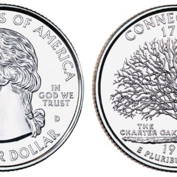 1999 Connecticut State Single Quarter Denver Mint!