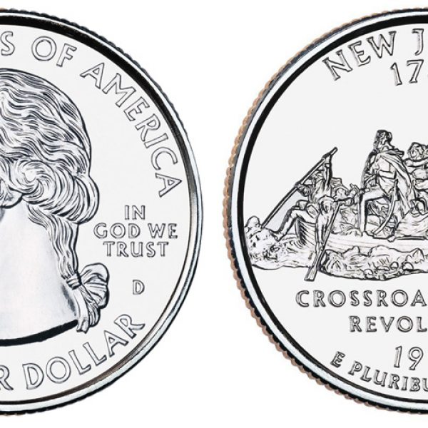 1999 New Jersey State Quarter Roll Denver Mint!
