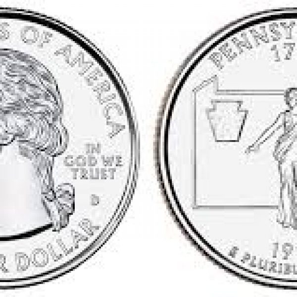 1999 Pennsylvania State Quarter Roll Denver Mint!