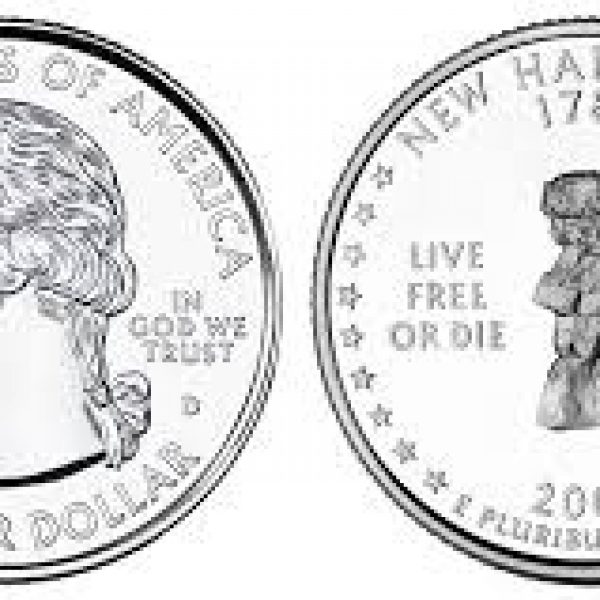 2000 New Hampshire State Quarter Roll Denver Mint!