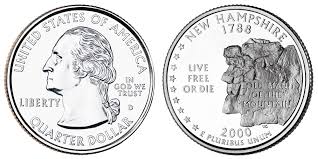 2000 New Hampshire State Quarter Roll Denver Mint!