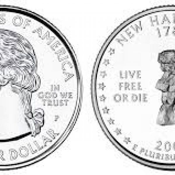 2000 New Hampshire State Single Quarter Philadelphia Mint!