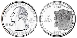 2000 New Hampshire State Single Quarter Philadelphia Mint!