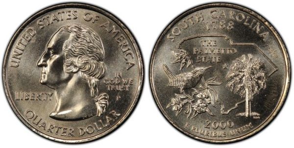 2000 South Carolina State Single Quarter Philadelphia Mint!