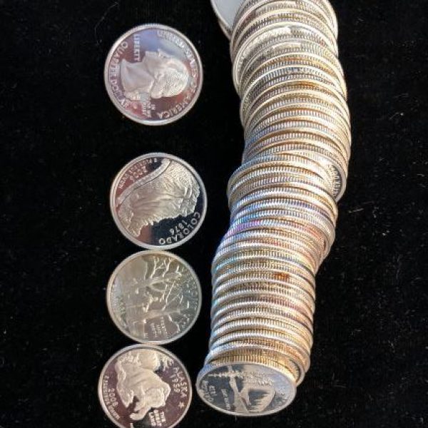 Original BU Silver State quarter rolls! 