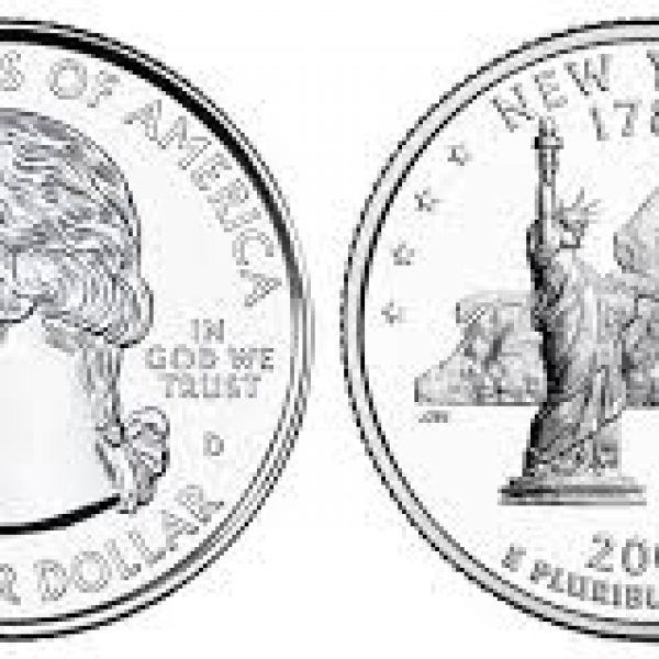 2001 New York State Quarter Roll Denver Mint!