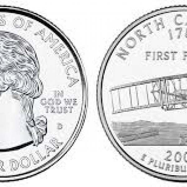 2001 North Carolina State Quarter Roll Denver Mint!