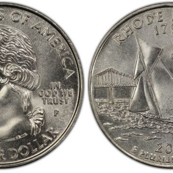 2001 Rhode Island State Quarter Roll Philadelphia Mint!