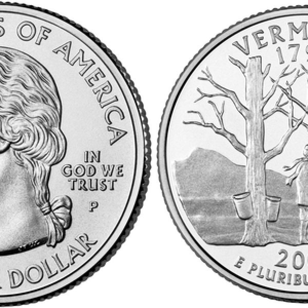 2001 Vermont State Quarter Roll Philadelphia Mint!