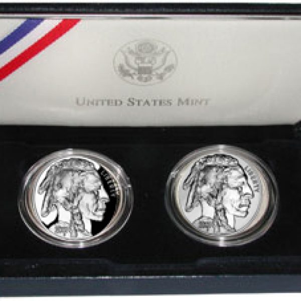 2001 Two Coin Buffalo Commemorative