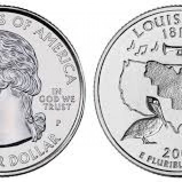 2002 Louisiana State Single Quarter Philadelphia Mint!