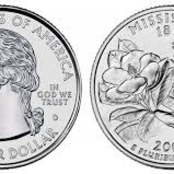 2002 Mississippi State Quarter Roll Denver Mint!