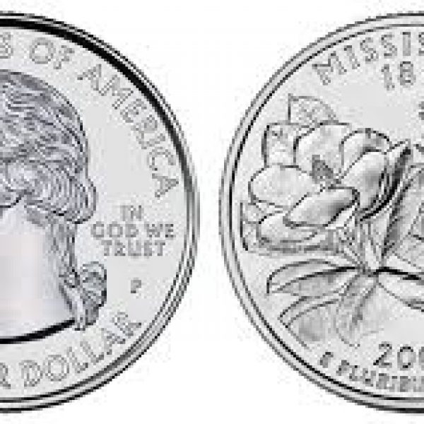 2002 Mississippi State Single Quarter Philadelphia Mint!