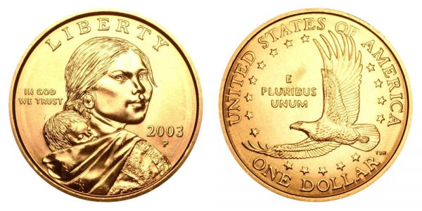 2003 Sacajawea Philadelphia Dollar Roll