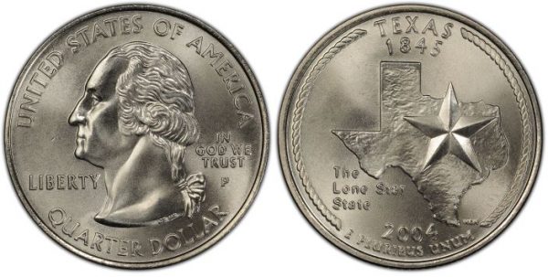 2004 Texas State Quarter Roll Philadelphia Mint!