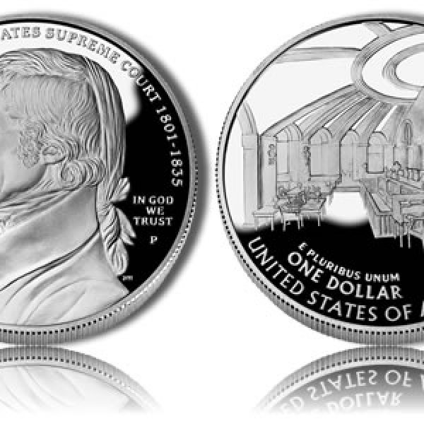 2005 John Marshall Proof Commemorative Silver Dollar 