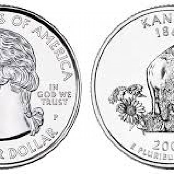 2005 Kansas State Quarter Roll Philadelphia Mint!