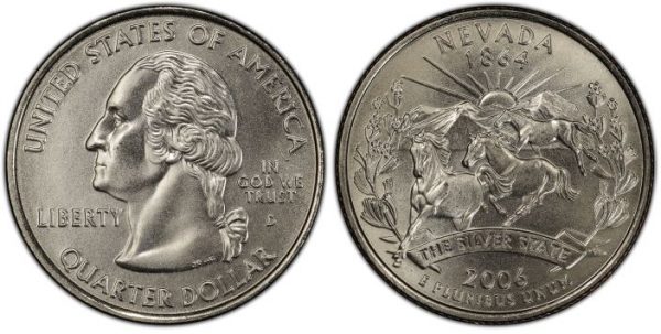 2006 Nevada State Single Quarter Denver Mint!