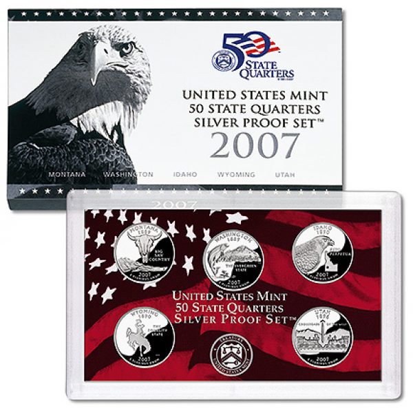 2007 Silver Quarter proof set