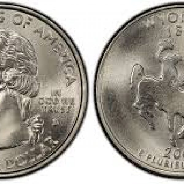 2007 Wyoming State Quarter Roll Denver Mint!