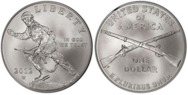 2012 Infantry Uncirculated Commemorative Silver Dollar
