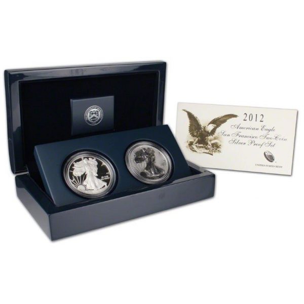 2012 American Eagle San Francisco Two-Coin Silver Proof Set