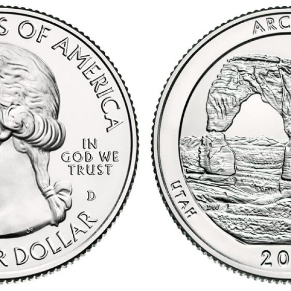 2014 Arches National Park Quarter Roll - Denver