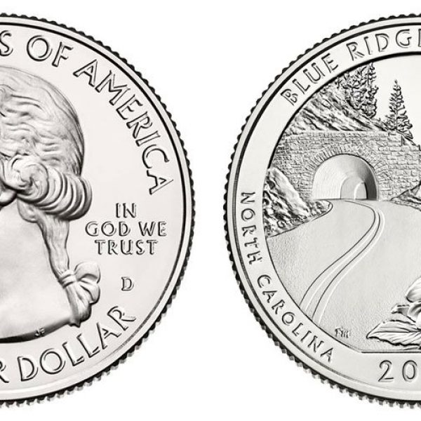 2015 Blue Ridge Parkway National Park Quarter Roll - Denver