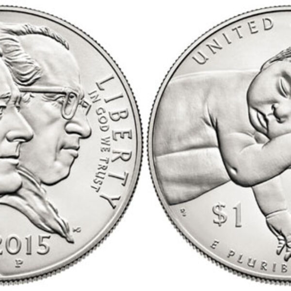 2015 March of Dimes Uncirculated Commemorative Silver Dollar 