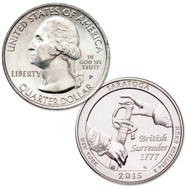2015 Saratoga National Park Quarter Roll - Philadelphia