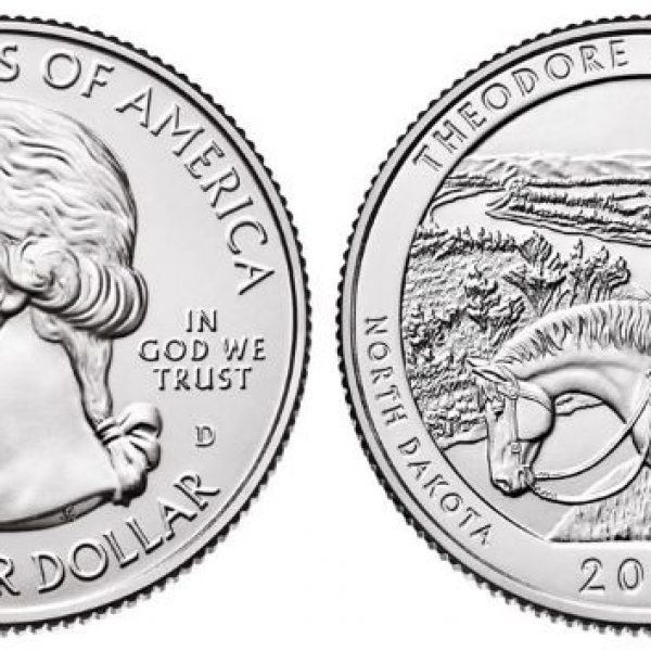 2016 Theodore Roosevelt National Park Single Quarter - Denver