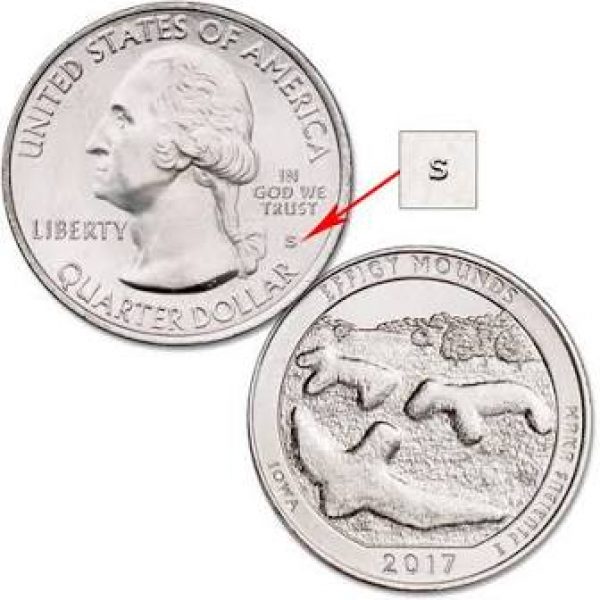 2017 Effigy Mounds National Park Single Quarter - San Francisco