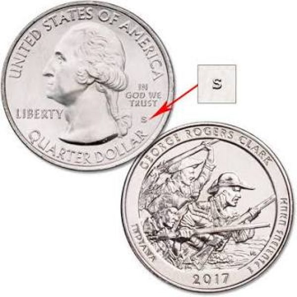 2017 George Rogers Clark National Park Single Quarter - San Francisco