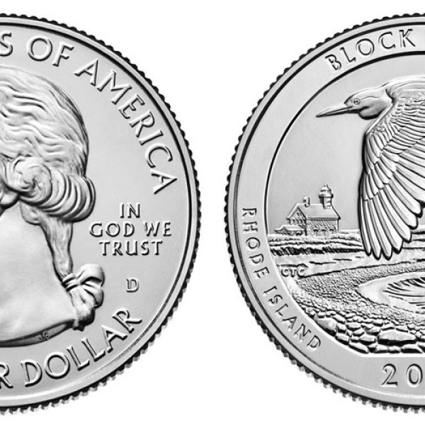 2018 Block Island National Park Quarter Roll - Denver