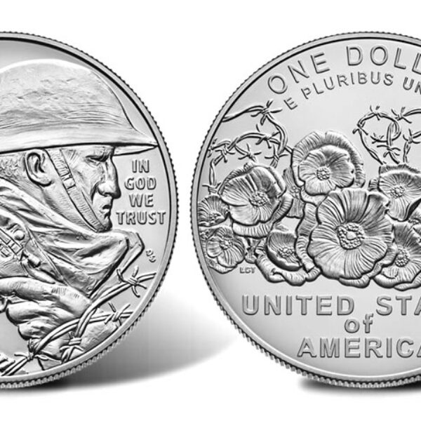 2018 World War I Centennial Uncirculated Commemorative Silver Dollar 