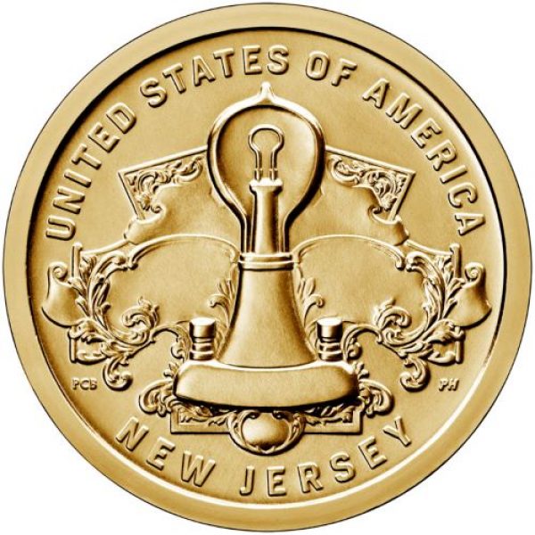 2019-P New Jersey Innovation Dollar Coin - Single
