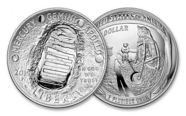2019 Apollo 11 Proof Commemorative Silver Dollar